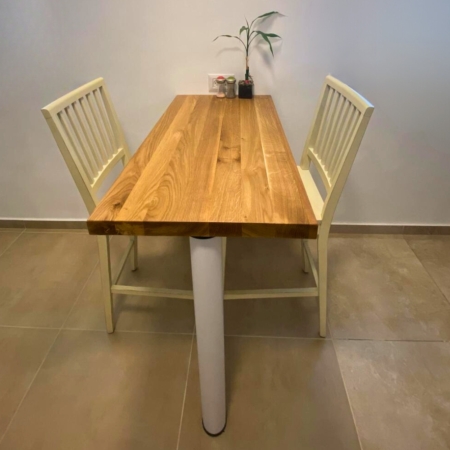 שולחן בר למטבח מעץ אלון